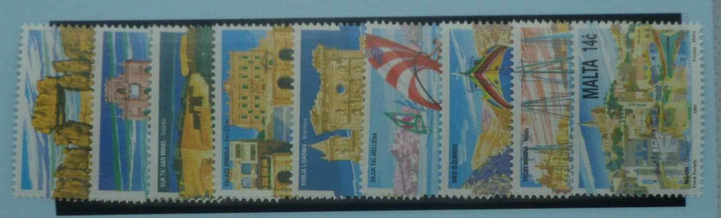 Malta Stamps, 1991, SG905-913, Mint image 0