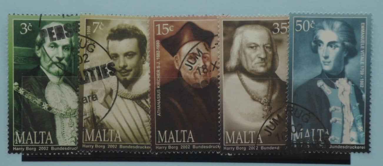 Malta Stamps, 2002, SG1279, 1280, 1281a, 1282, 1283, Used image 0