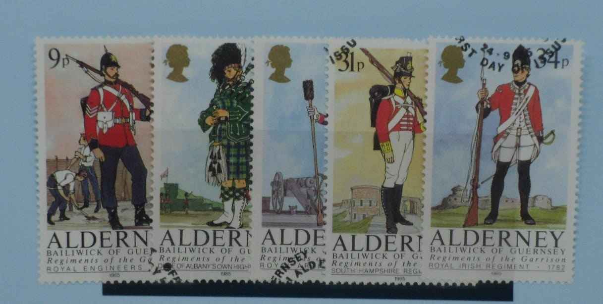 Alderney Stamps, 1985, SGA23-A27, Used image 0