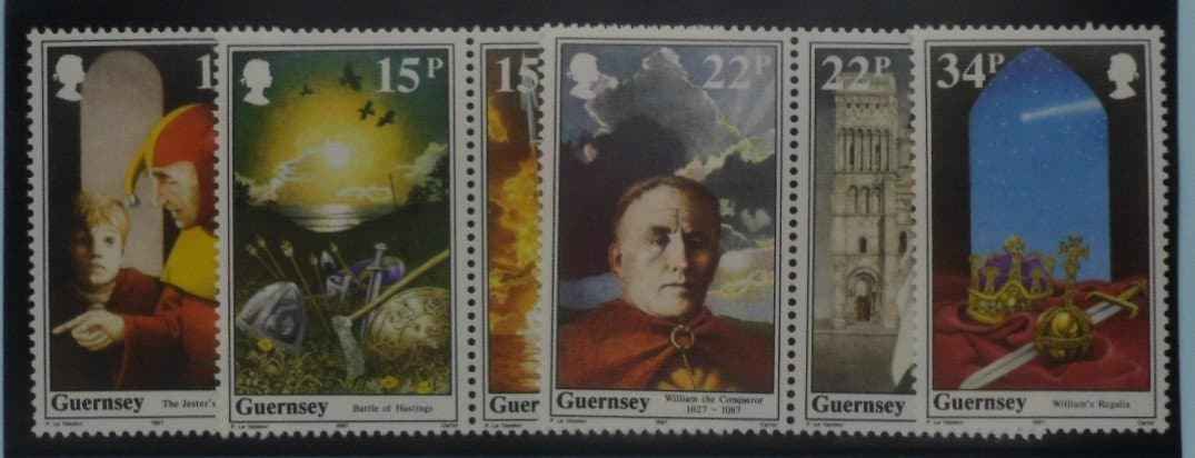Guernsey Stamps, 1987, SG404, SG405a, SG407a, SG409, Mint image 0