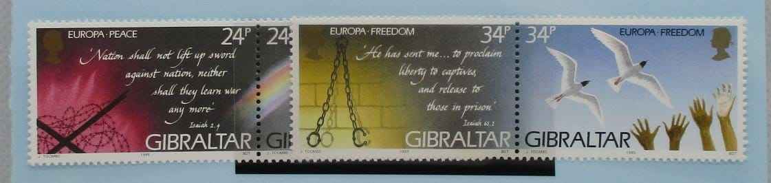 Gibraltar Stamps, 1995, SG740a, SG742a, Mint image 0