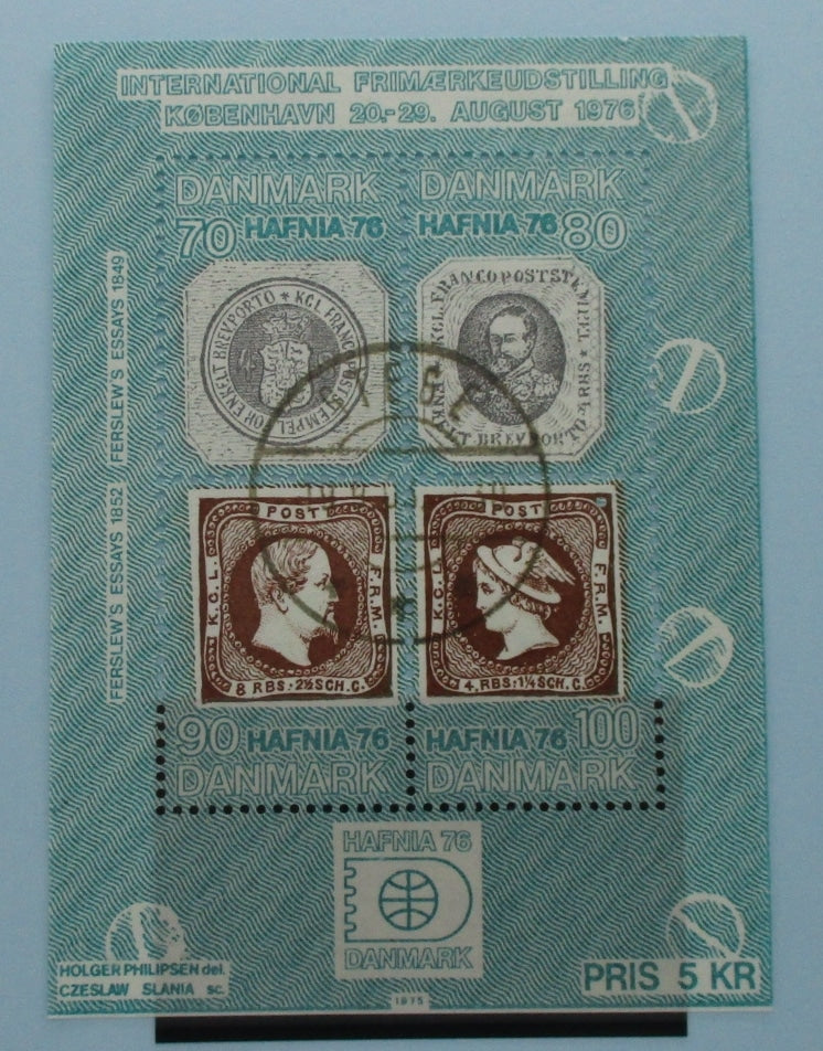 Denmark Stamps, 1975, MS596, Used image 0