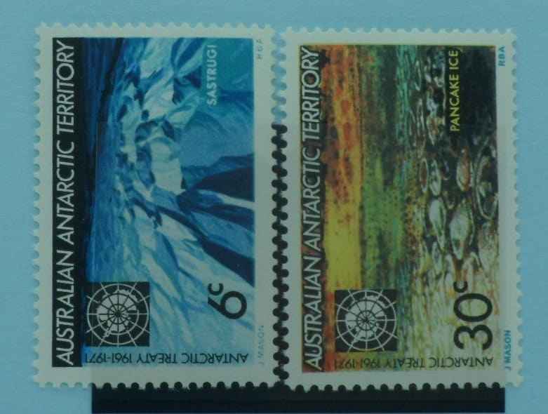 Australian Antarctic Territory Stamps, 1971, SG19-20, Mint image 0
