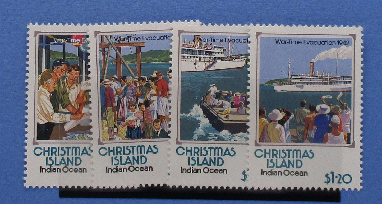 Christmas Island Stamps, 1992, SG342 - 345, Mint - Manor Stamps