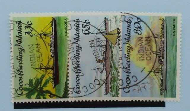 Cocos (Keeling) Islands Stamps, 1985, SG129-131, Used image 0