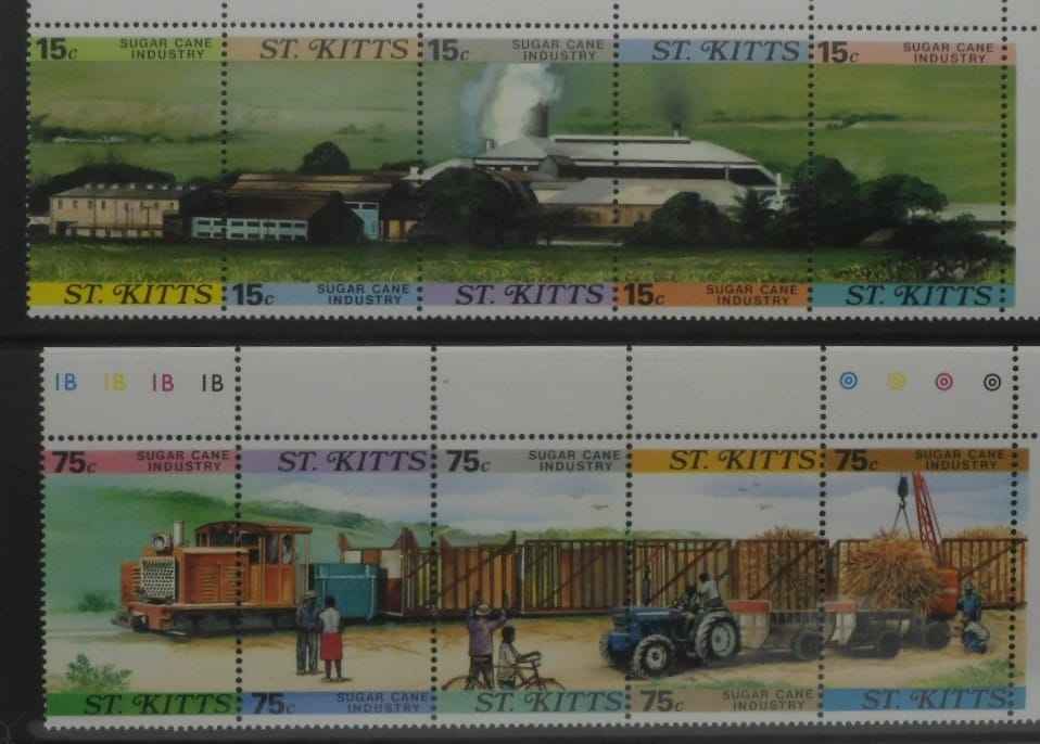St Kitts Stamps, 1987, SG227a, SG232a, Mint image 0
