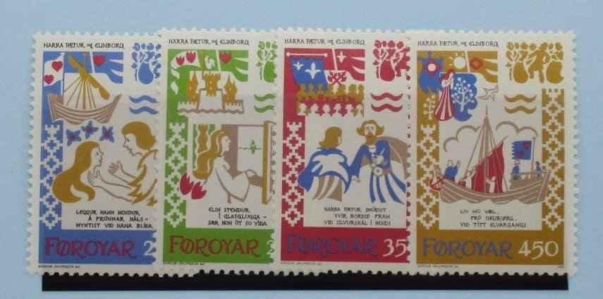 Faroe Islands Stamps, 1982, SG74-77, Mint image 0