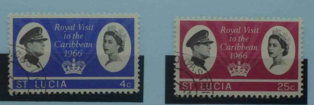 St Lucia Stamps, 1966, SG220-221, Used image 0
