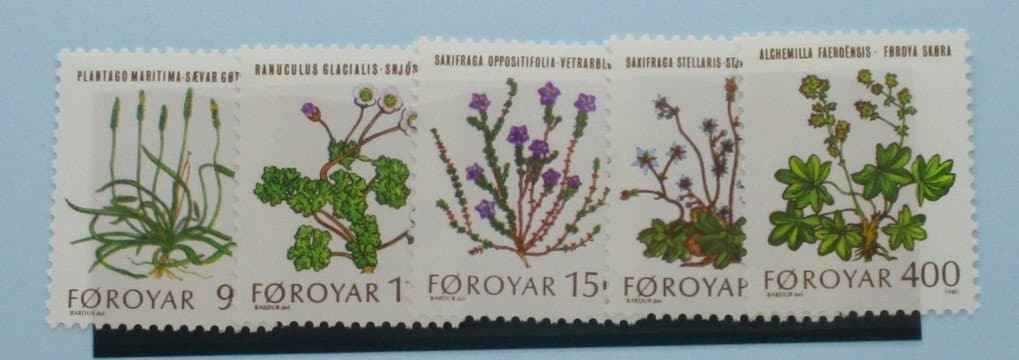 Faroe Islands Stamps, 1980, SG47-51, Mounted Mint image 0