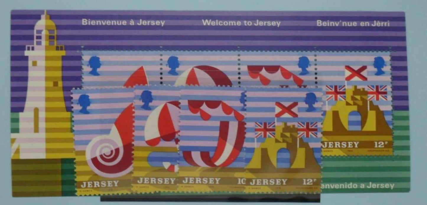 Jersey Stamps, 1975, SG124-127, MS128, Mint image 0