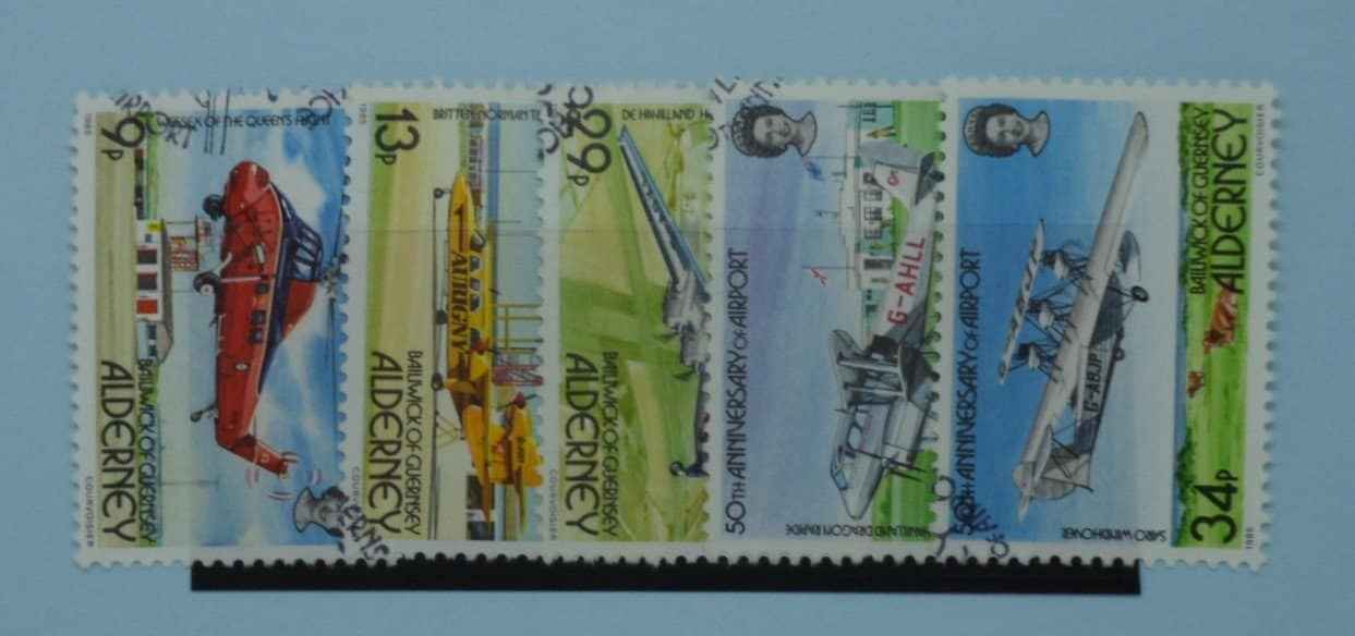 Alderney Stamps, 1985, SGA18-A22, Used image 0
