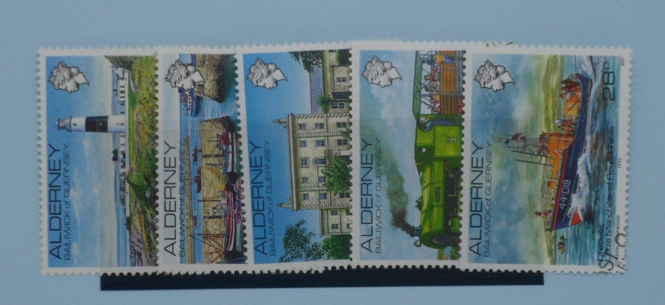 Alderney Stamps, 1983, SGA12a-SGA12e, Used image 0