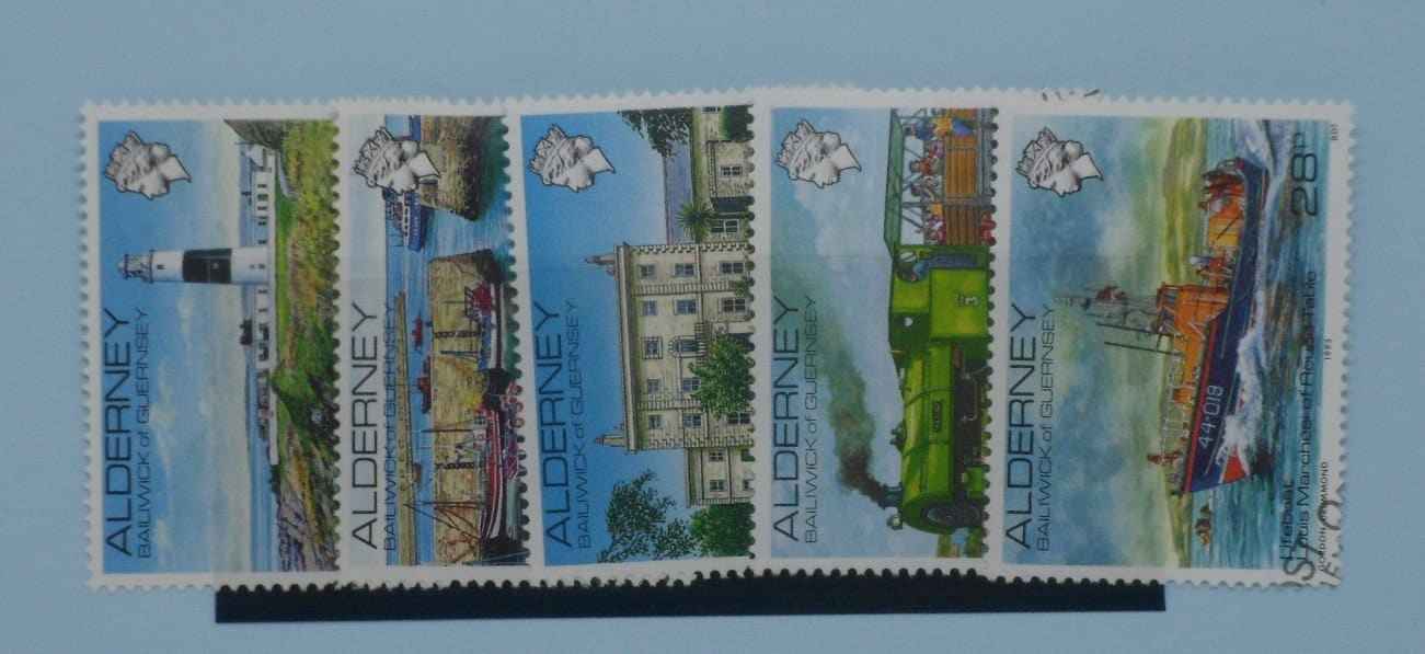 Alderney Stamps, 1983, SGA12a-SGA12e, Used image 0