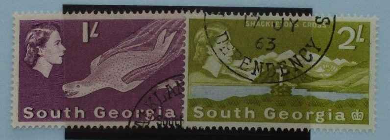 South Georgia Stamps, 1963-69, SG10-11, Used image 0