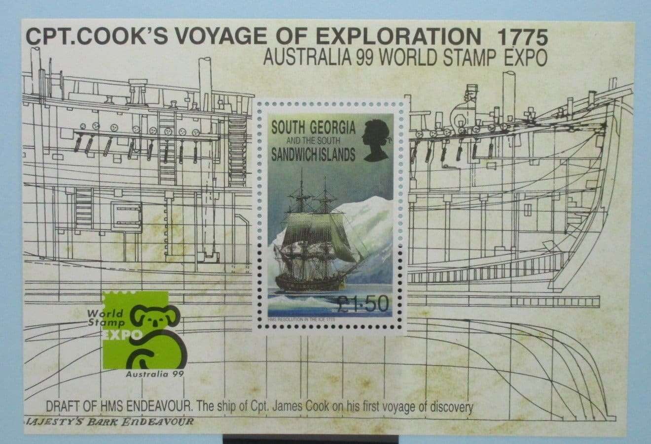 South Georgia and South Sandwich Islands Stamps, 1999, MS288, Mint image 0