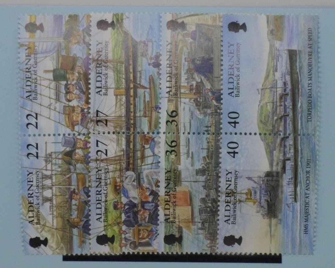 Alderney Stamps, 2001, SGA176a, A178a, A180a, A182a, Mint image 0