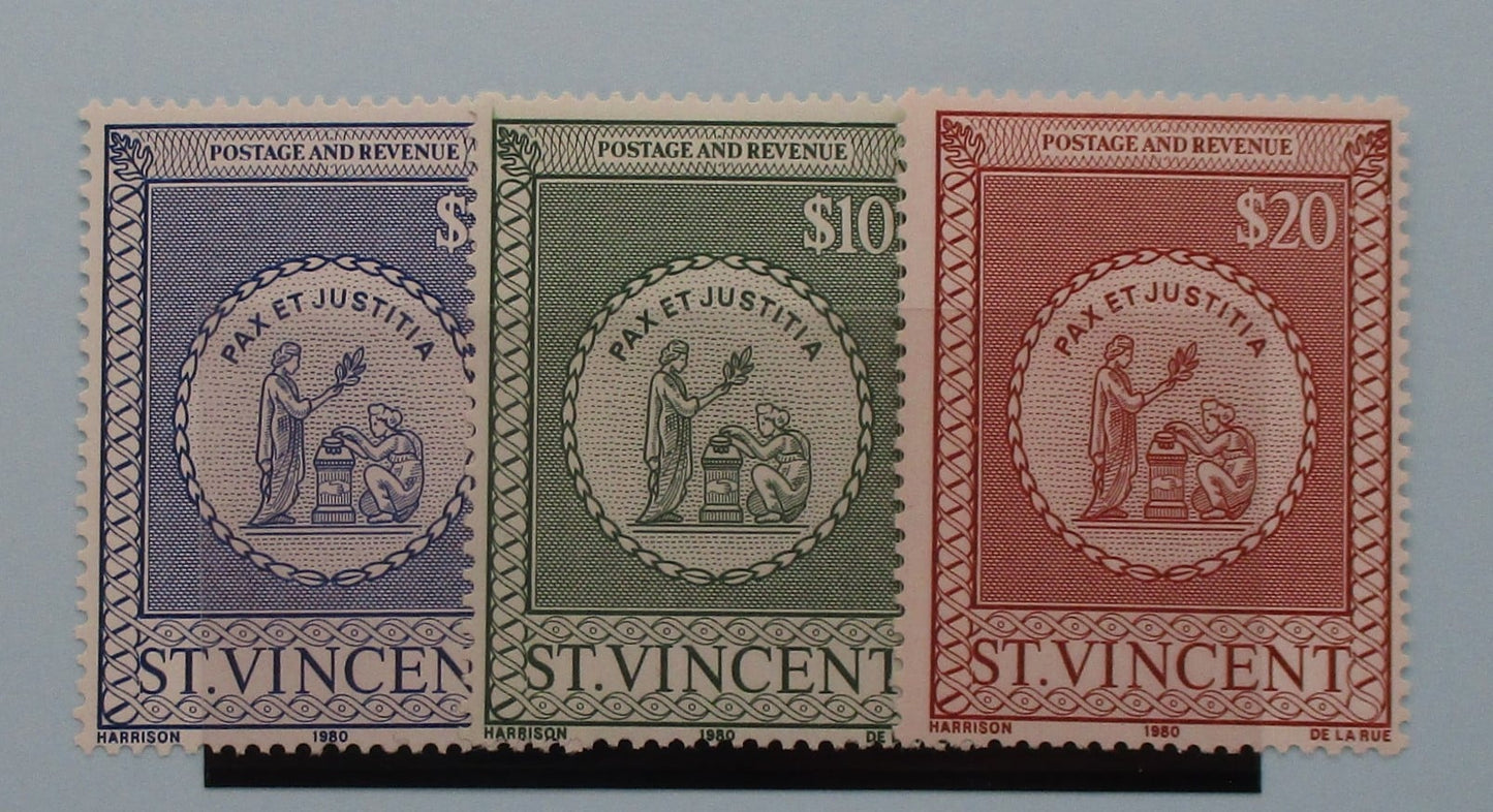 St Vincent Stamps, 1980, SG F4-F6, Mint image 0