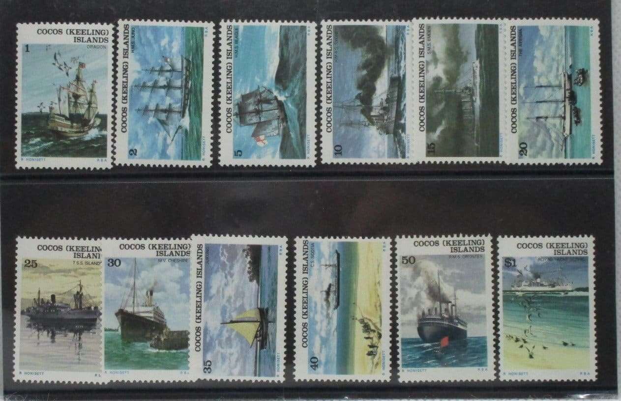 Cocos (Keeling) Islands Stamps, 1976, SG20-31, Mint image 0
