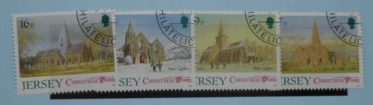 Jersey Stamps, 1992, SG597-600, Used image 0