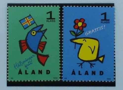 Aland Islands Stamps, 1996, SG103-104, Mint image 0