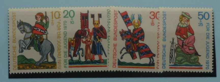 West Germany Stamps, 1970, SG1512-1515, Mint image 0