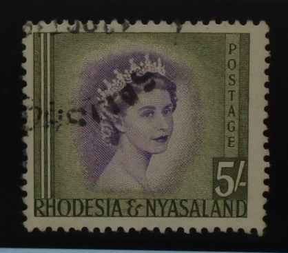 Rhodesia and Nyasaland Stamps, 1954-56, SG13, Used image 0