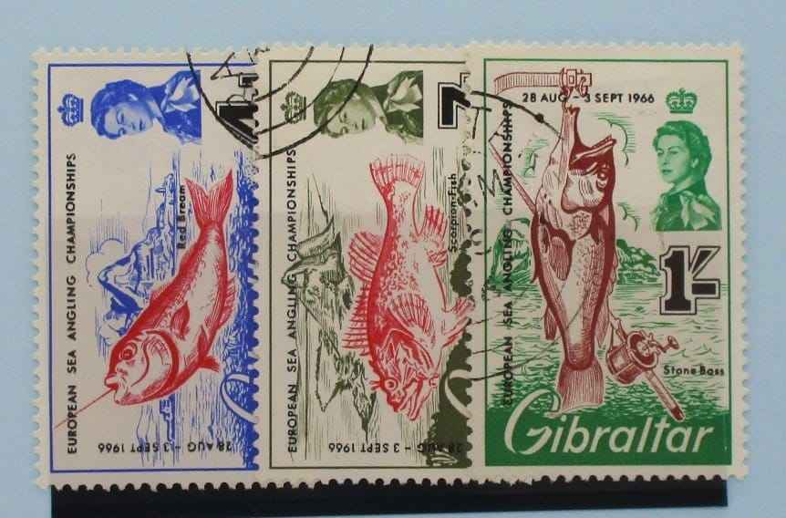 Gibraltar Stamps, 1966, SG190-192, Used image 0