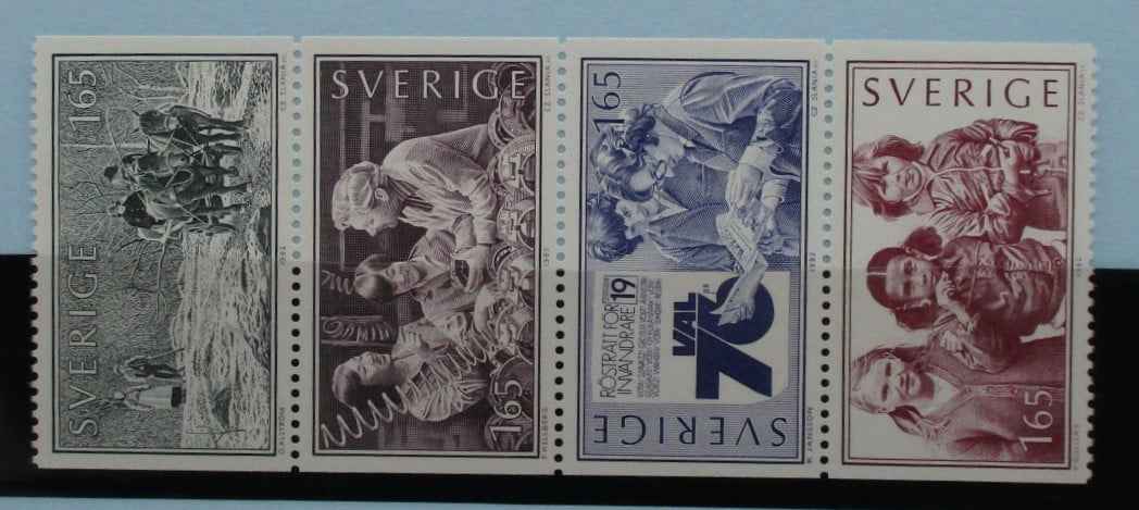 Sweden Stamps, 1982, SG1124-1127, Mint image 0