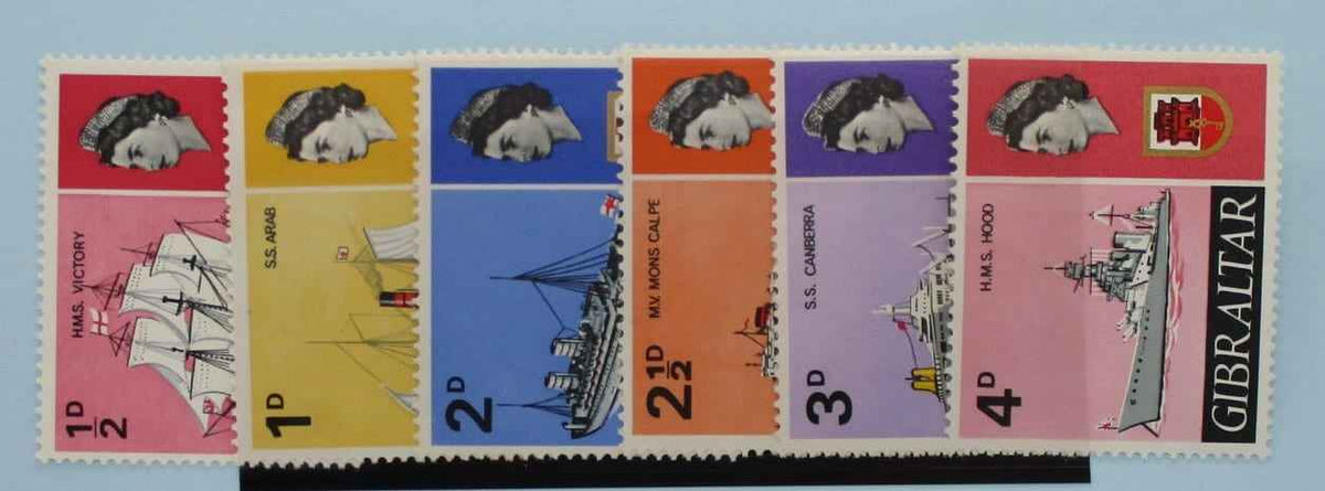 Gibraltar Stamps, 1967-69, SG200-205, Mint image 0