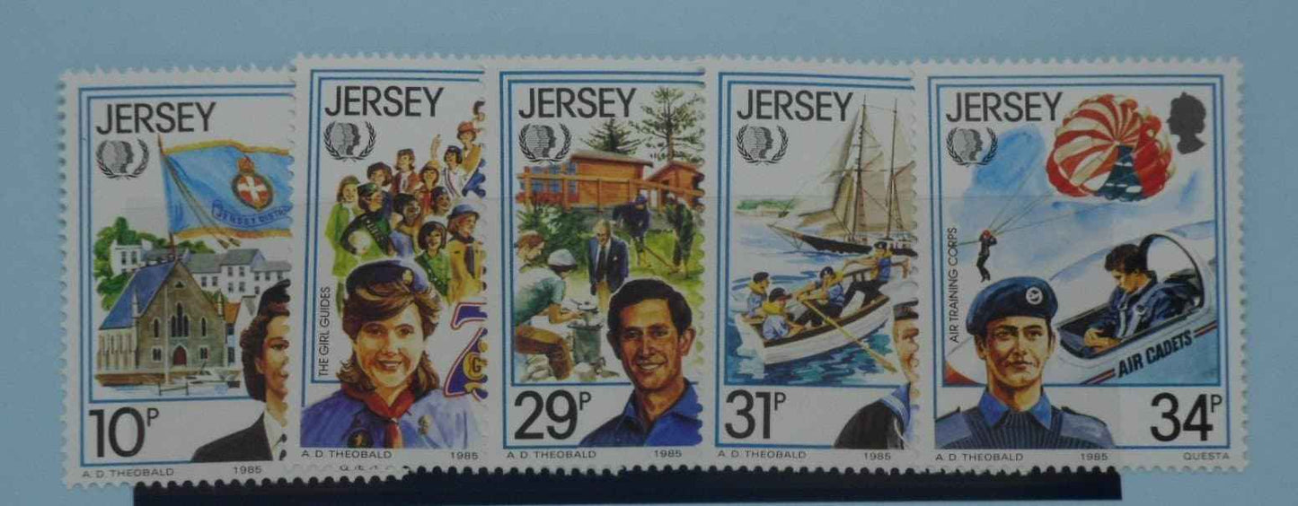 Jersey Stamps, 1985, SG360-364, Mint image 0