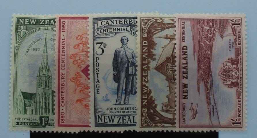 New Zealand Stamps, 1950, SG703-707, Mint image 0