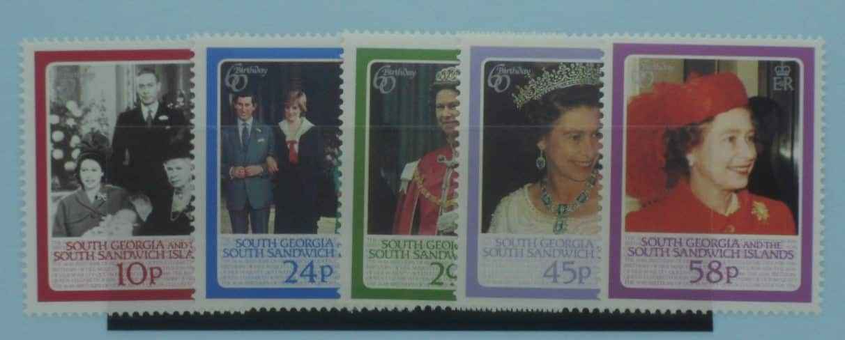 South Georgia and South Sandwich Islands Stamps, 1986, SG153-157, Mint image 0