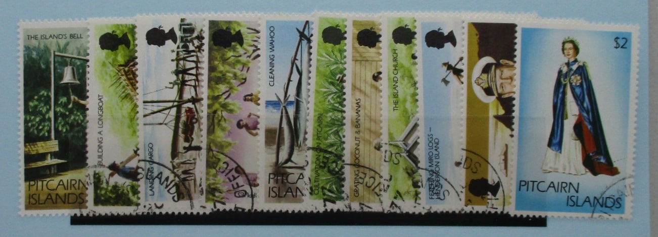 Pitcairn Islands Stamps, 1977, SG174-184, Used image 0