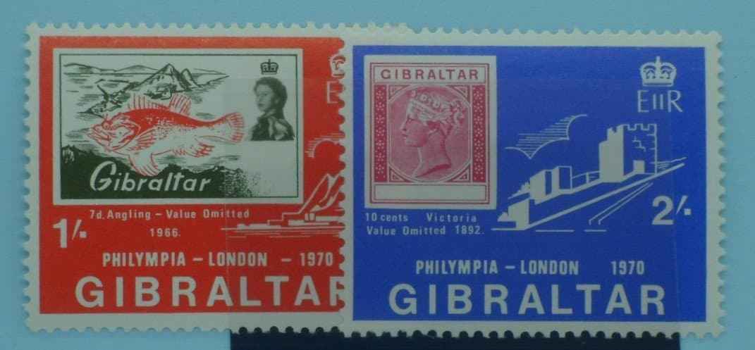 Gibraltar Stamps, 1970, SG252-253, Mint image 0