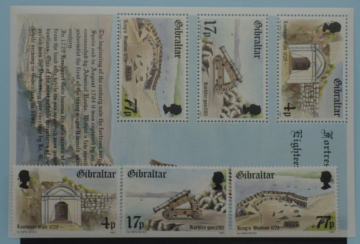 Gibraltar Stamps, 1983, SG497-499, MS500, Mint image 0