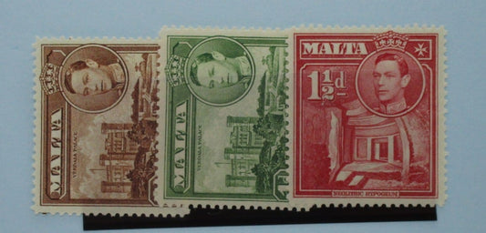 Malta Stamps, 1938-43, SG219-220, Mint image 0
