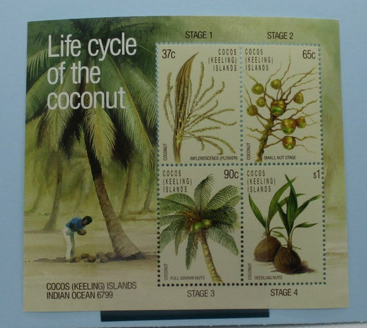 Cocos (Keeling) Islands Stamps, 1988, MS184, Mint image 0