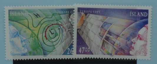 Iceland Stamps, 1991, SG767-768, Mint image 0