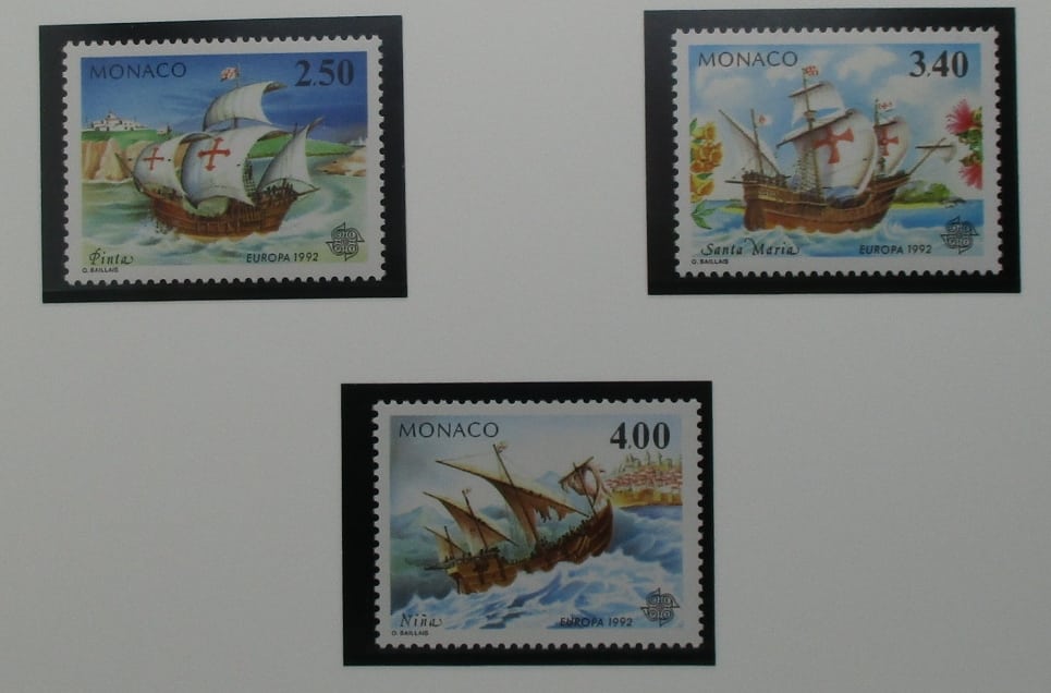 Monaco Stamps, 1992, SG2082-2084, Mint image 0