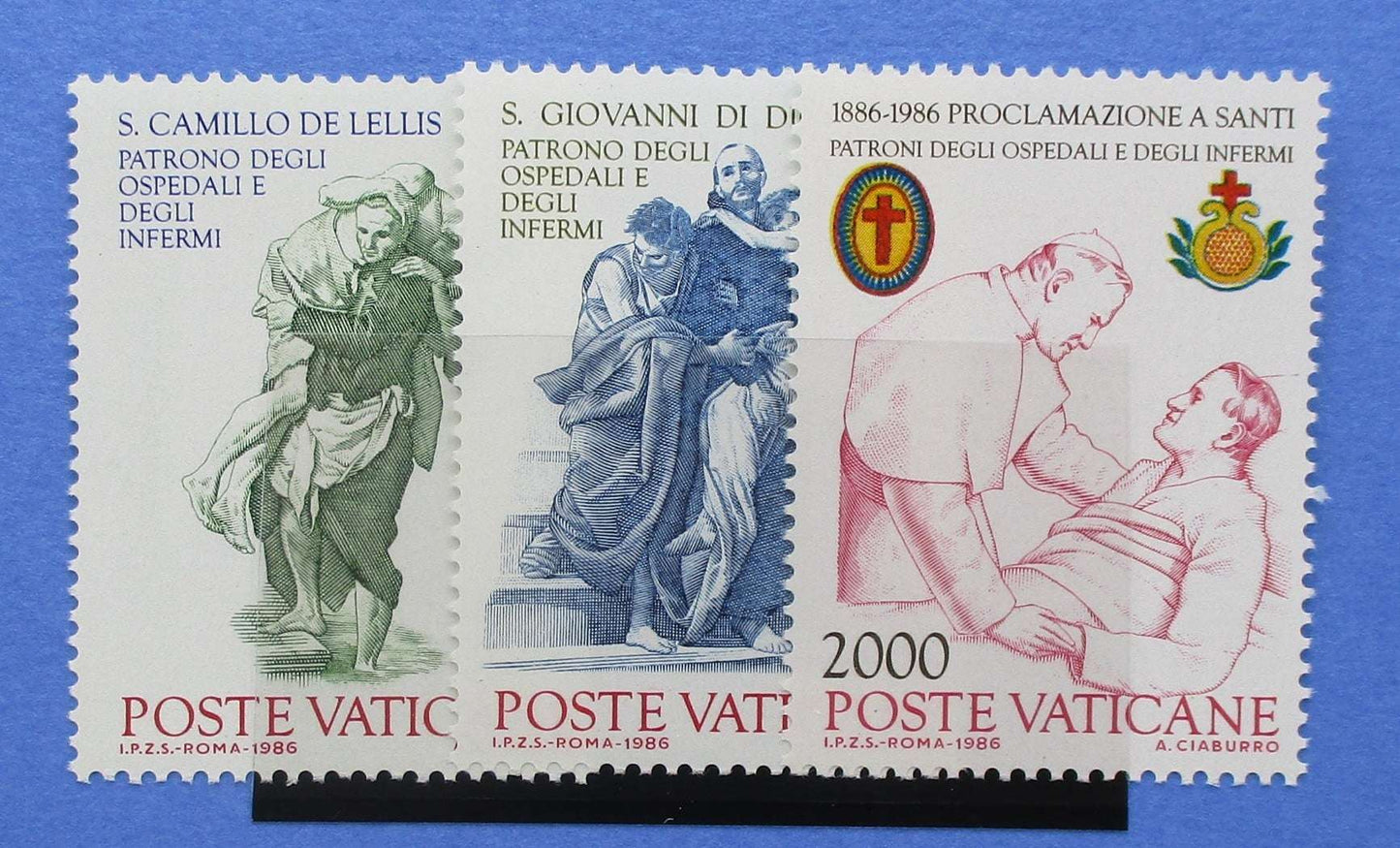 Vatican City Stamps, 1986, SG857-859, Mint image 0