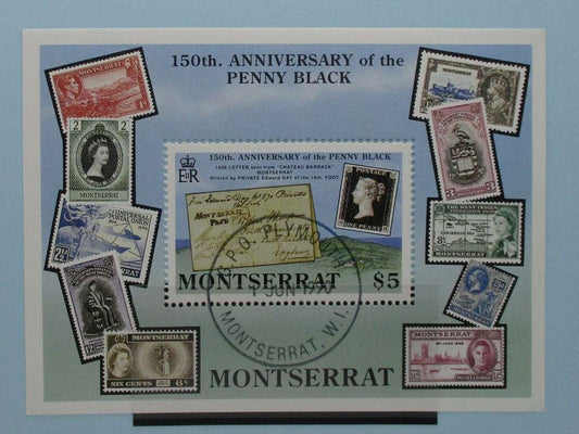 Montserrat Stamps, 1990, MS837, Used image 0