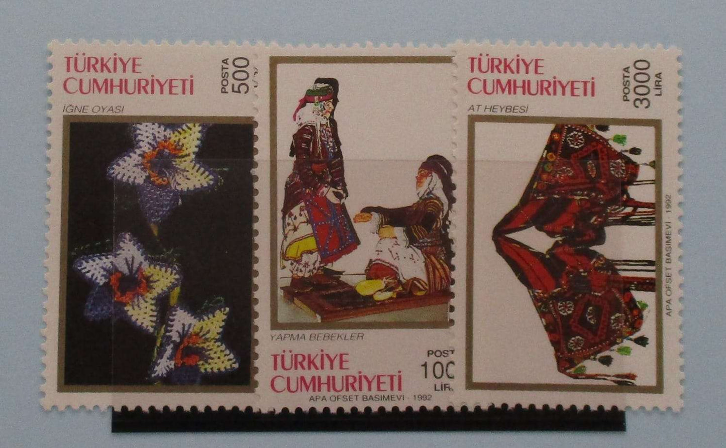 Turkey Stamps, 1992, SG3160-3162, Mint image 0