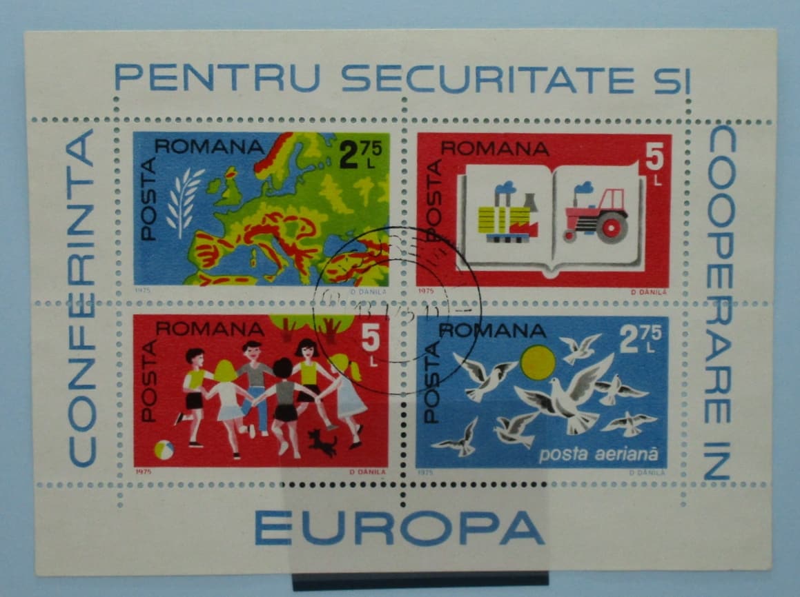 Romania Stamps, 1975, MS4156, Used image 0