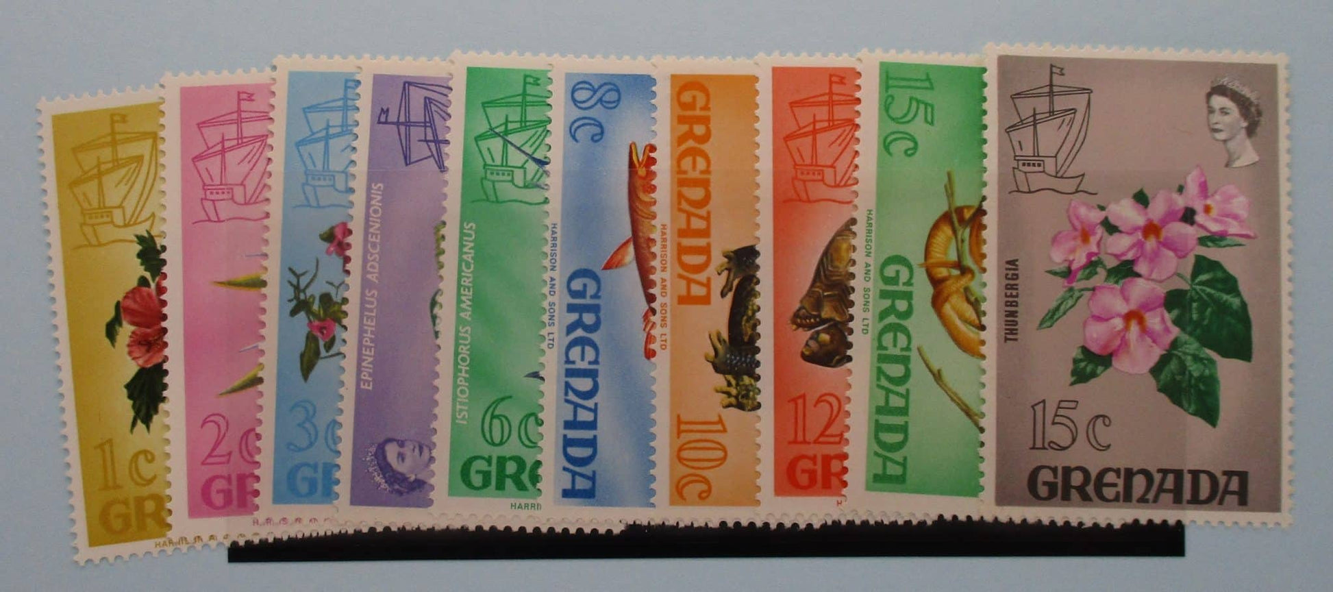 Grenada Stamps, 1968-71, SG306-314a, Mint image 0