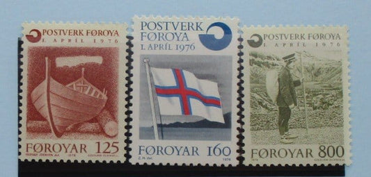 Faroe Islands Stamps, 1976, SG20-22, Mint image 0