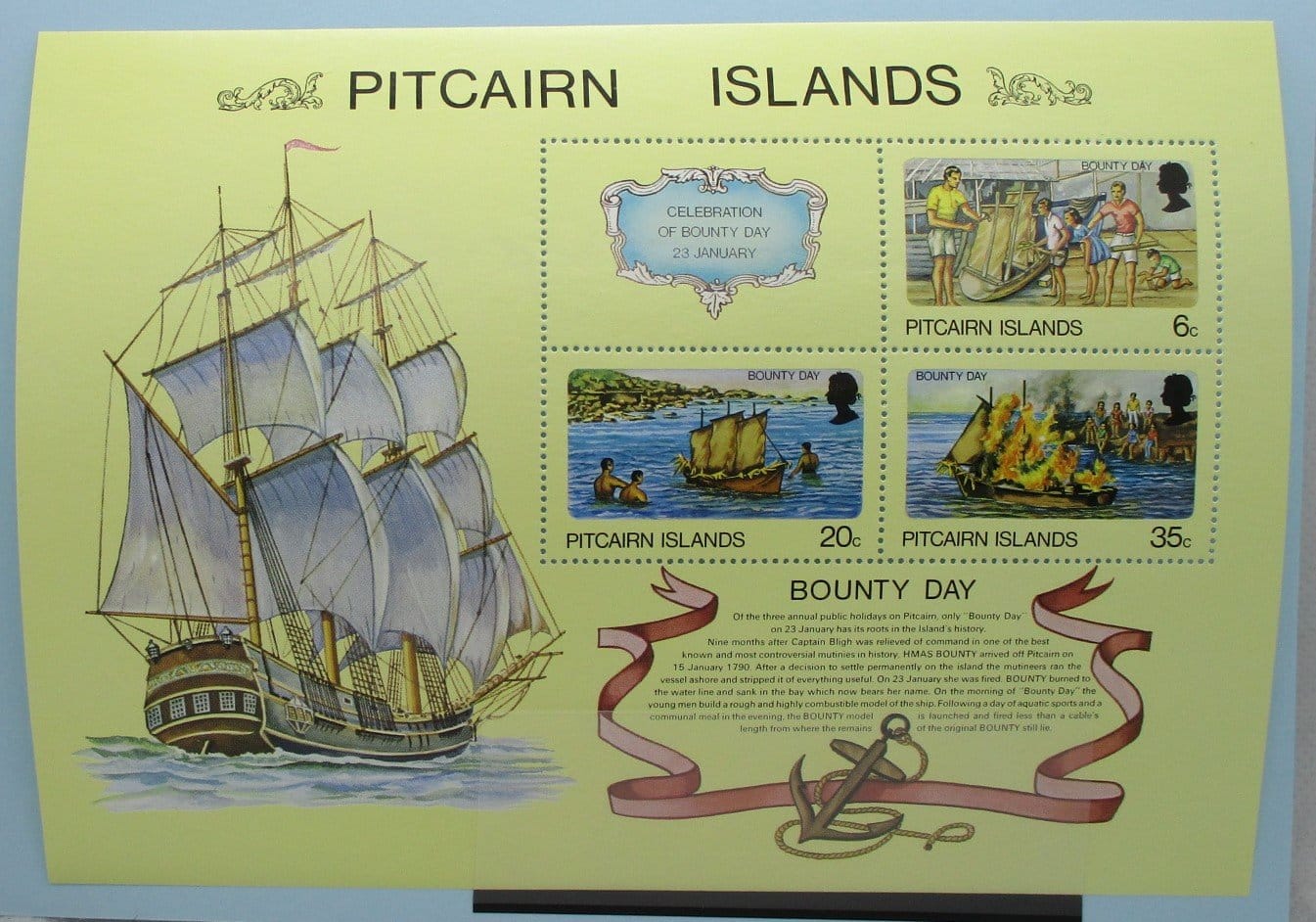 Pitcairn Islands Stamps, 1978, MS188, Mint image 0