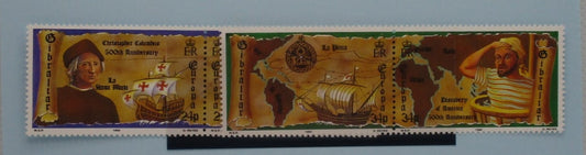 Gibraltar Stamps, 1992, SG669a, SG671a, Mint image 0