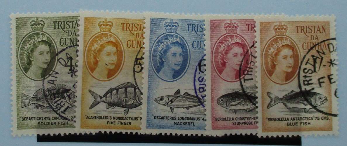 Tristan da Cunha Stamps, 1960, SG34-38, Used image 0