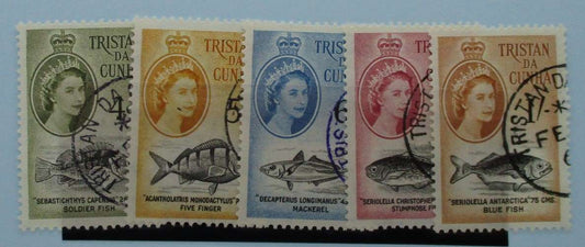 Tristan da Cunha Stamps, 1960, SG34-38, Used image 0