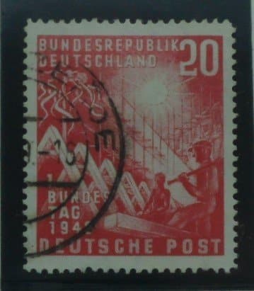 West Germany Stamp, 1949, SG1034, Used image 0